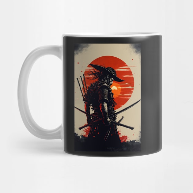 The Crimson Sun: A Symbol of the Epic Warrior in Japanese Culture by Darksavage